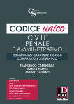 Codice Unico - Diritto Civile-Penale-Amministrativo (con rinvii di carattere storico comparato e sistematico): Francesco Caringella, Marco Fratini, Angelo  Salerno