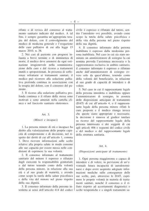 Disposizioni anticipate di trattamento testo approv Senato 141217-p4