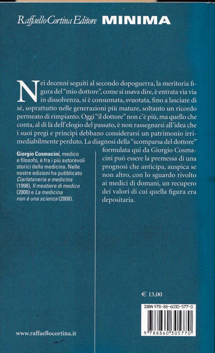 cosmacini scomparsa dottore2378