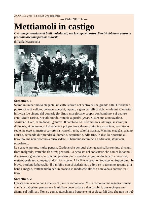 MASTROCOLA, METTIAMOLI IN CASTIGO-p1